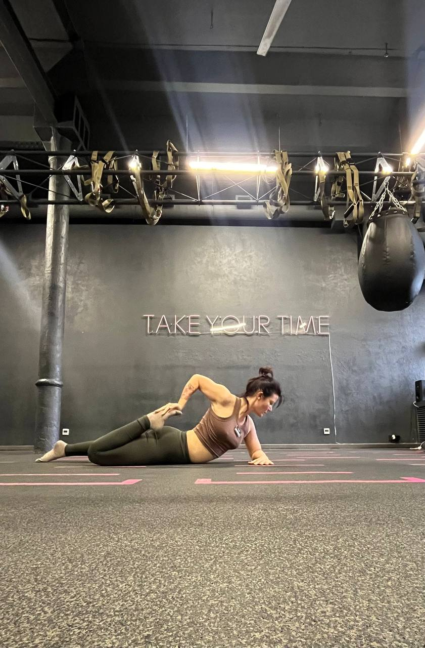 Занятие йогой